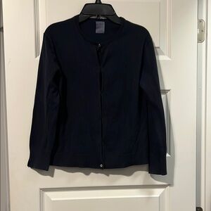 Zara navy blue Casual button up sweater